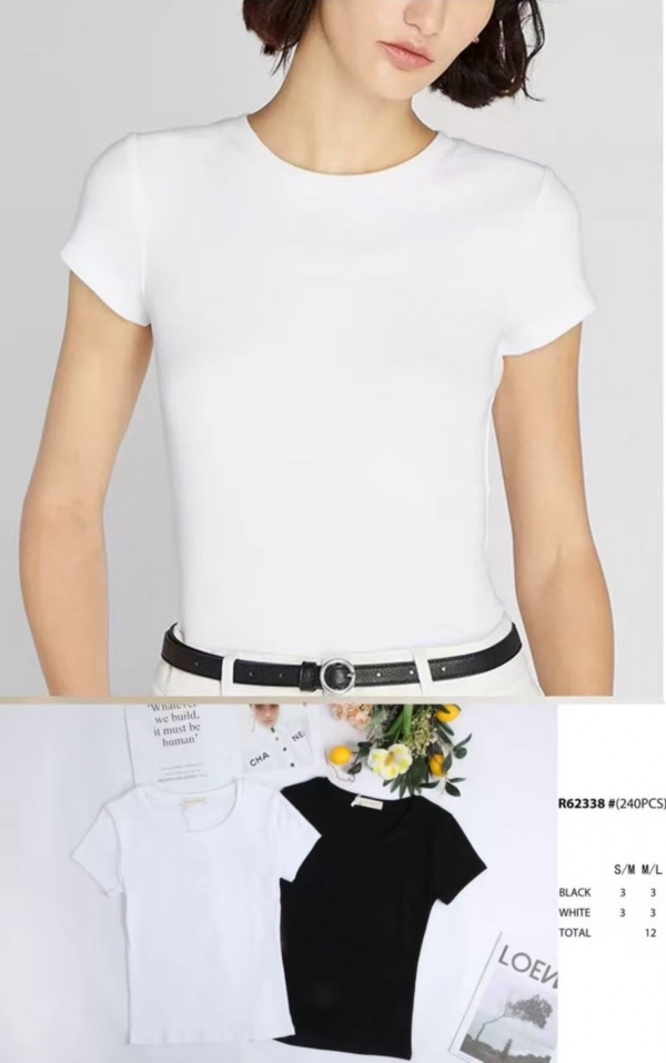 Bluzki damskie Roz S/M-L/XL, Mix Kolor .Paczka 12 szt 1